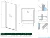 Radaway Nes Black Dwd I drzwi wnękowe 120cm czarny mat/szkło przejrzyste 10027120-54-01